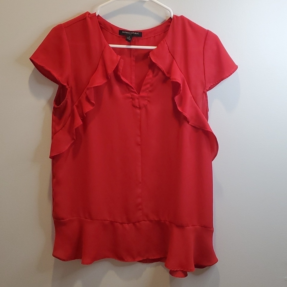 Banana Republic Ref Tapered Blouse Top Size S